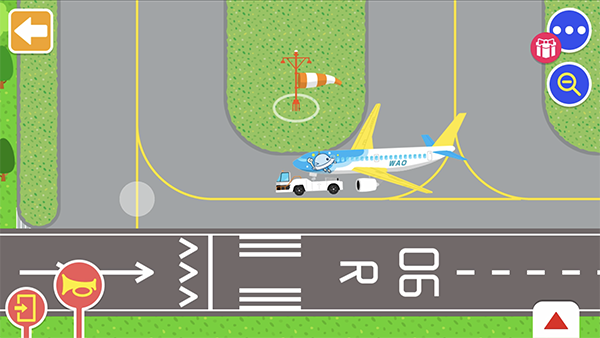 いろいろなマップで乗り物遊びができるアプリ『のりものワールド』に新しく「はたらく!エアポートセット」が登場!