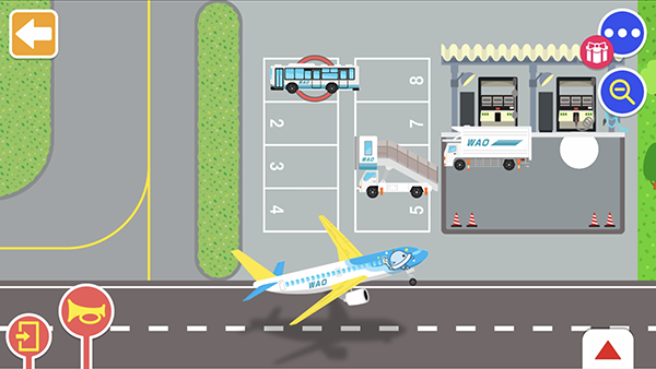 いろいろなマップで乗り物遊びができるアプリ『のりものワールド』に新しく「はたらく!エアポートセット」が登場!